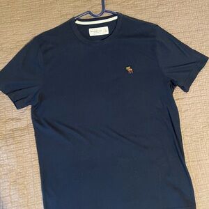 Abercrombie & Fitch Men's Dark Blue Tee